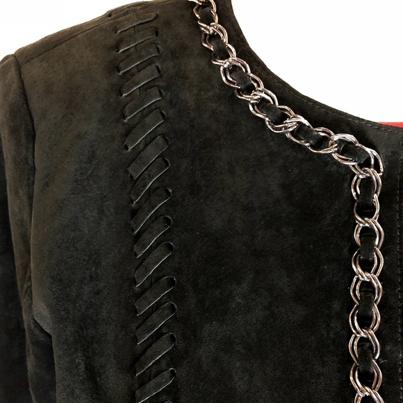 Hal Rubenstein Suede Jacket w/ whip-stitching - Picture 6 of 8